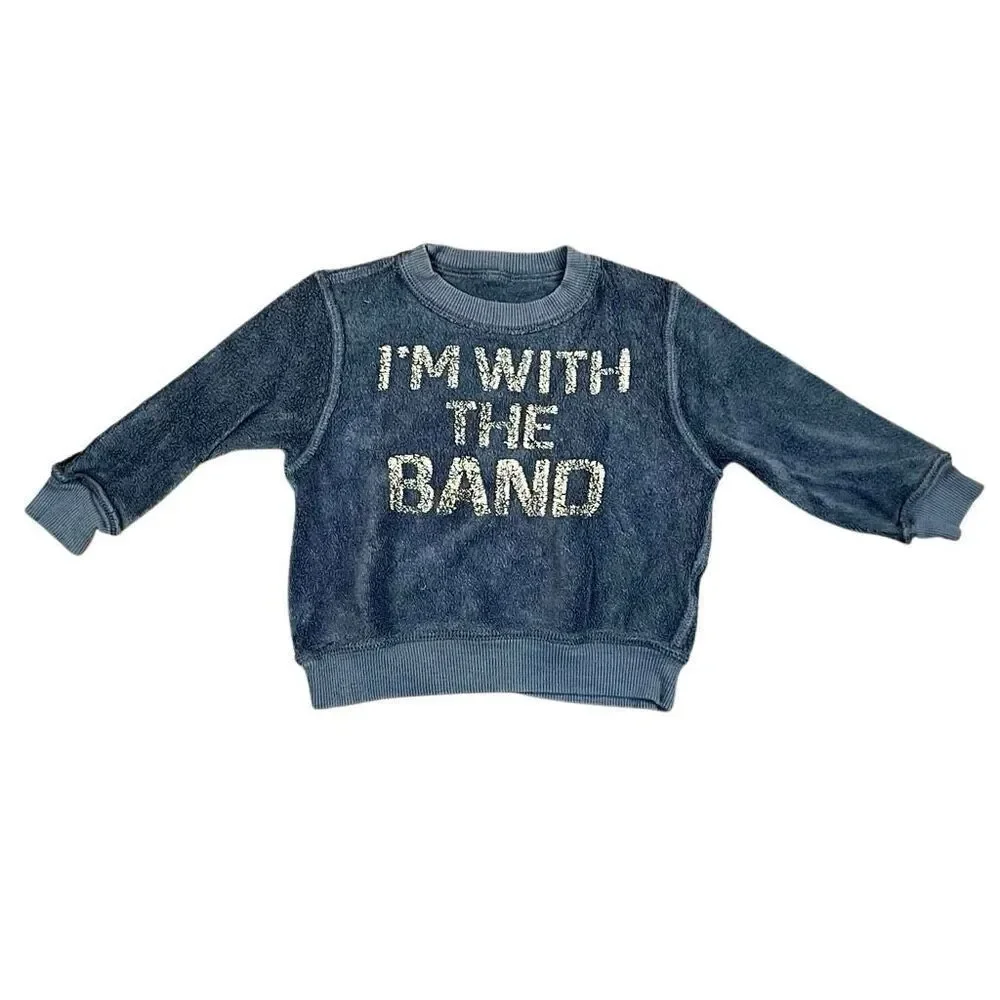 Boy’s Reversible I Am With The Band Sweatshirt 18-24 M